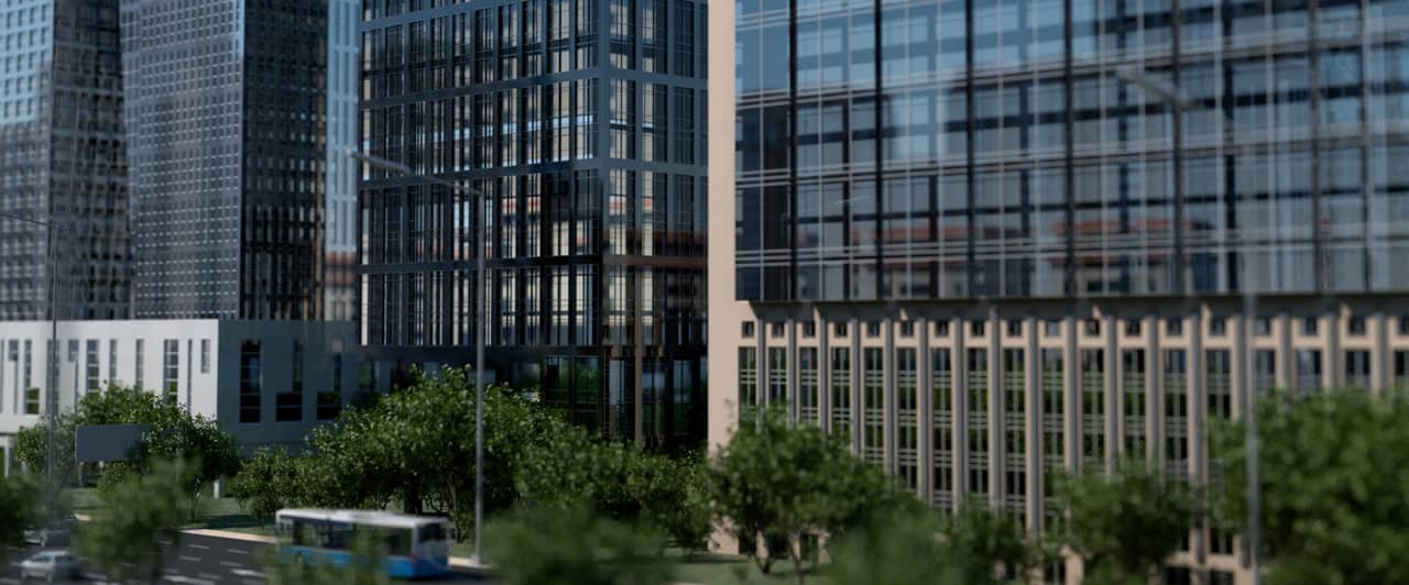 Photorealistic architectural exterior render — elevation 03