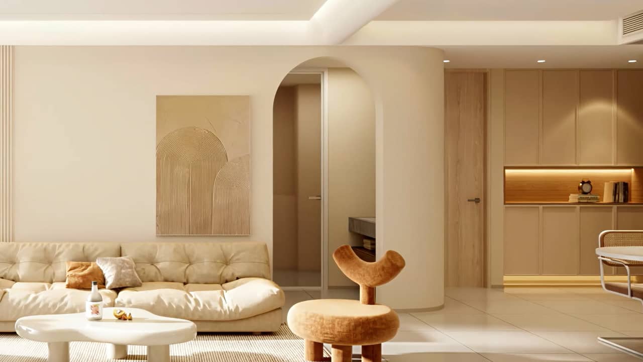Photorealistic interior render — study 02