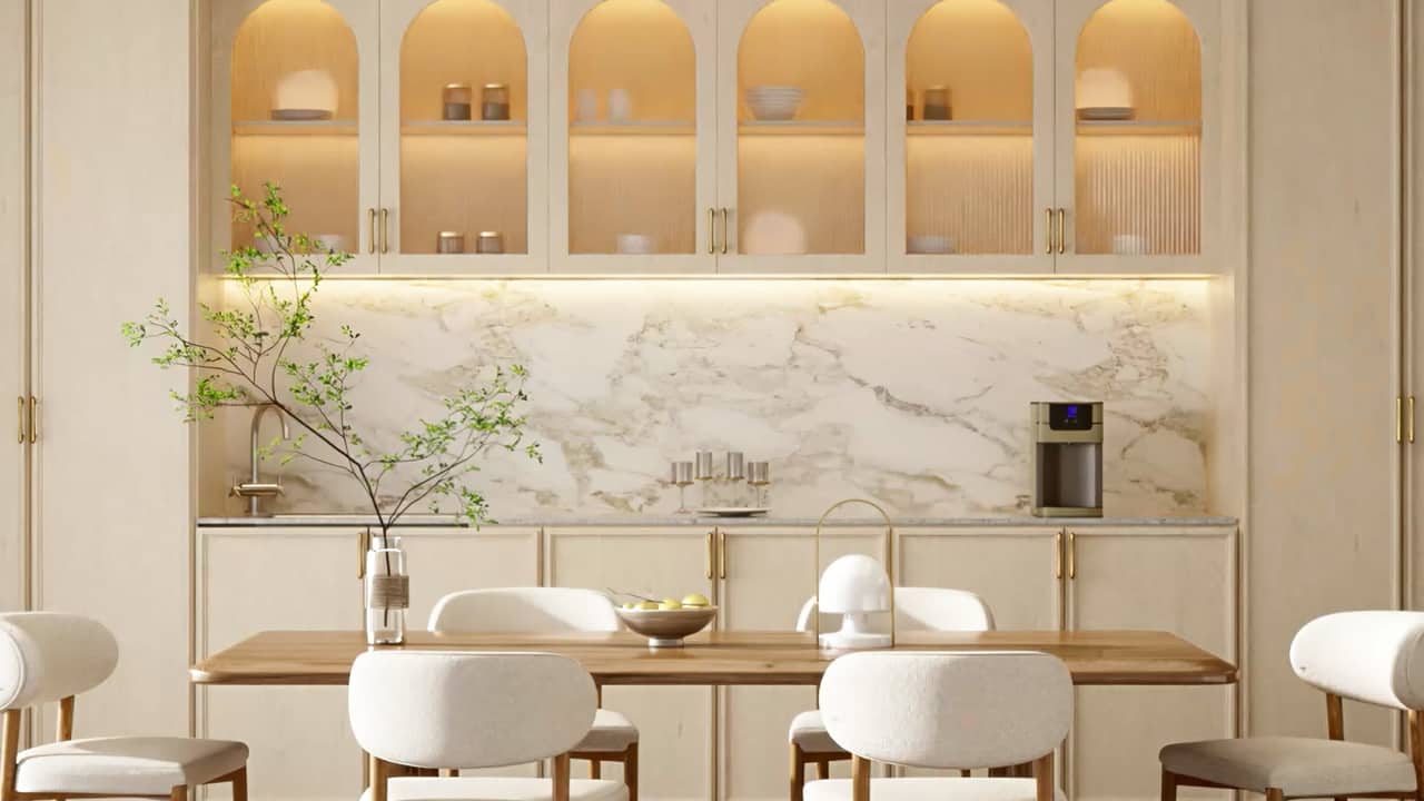 Photorealistic interior render — study 04