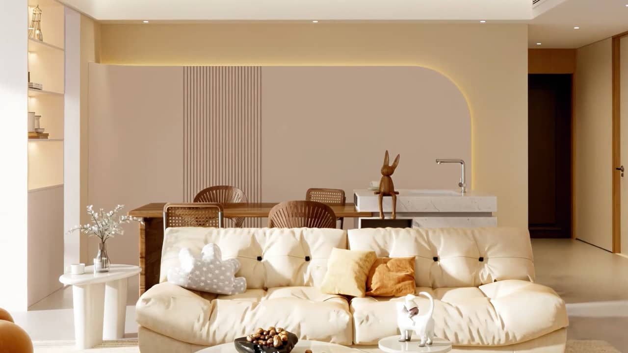 Photorealistic interior render — study 05
