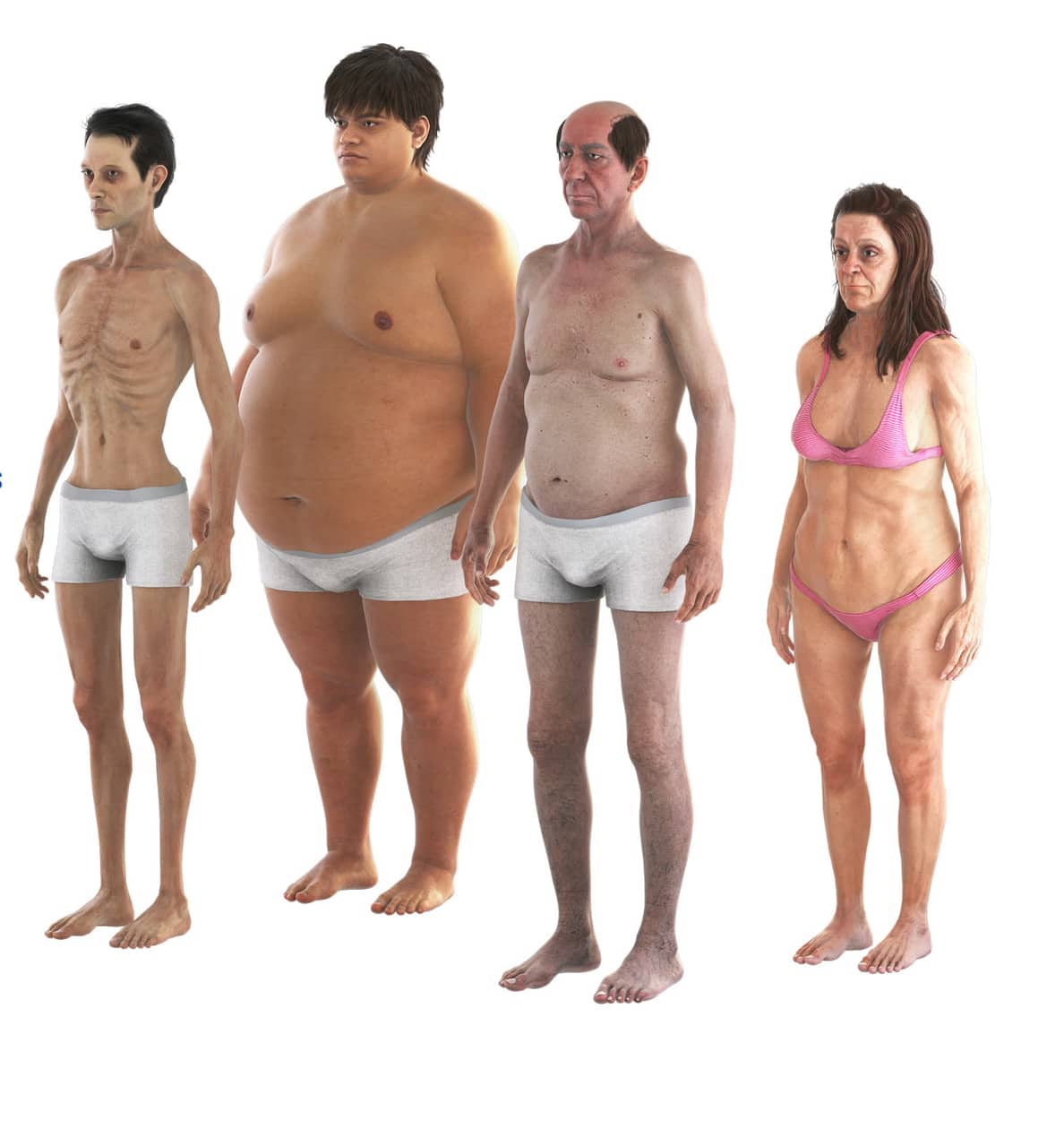A second set of diverse full-body anatomy variants