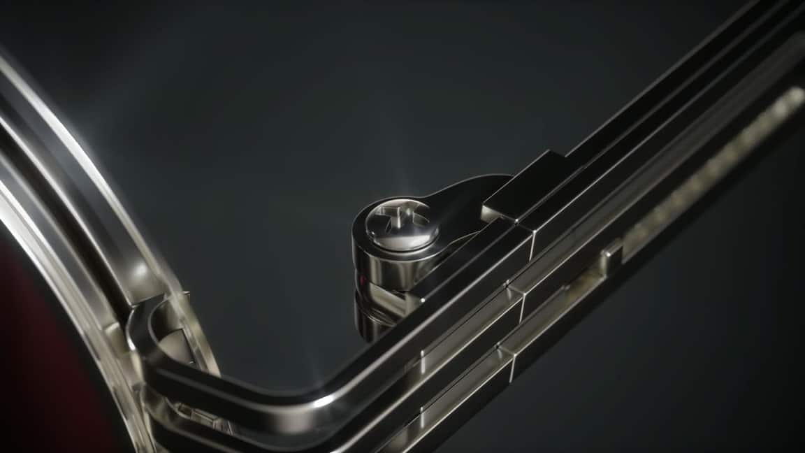 Eyewear product film frame