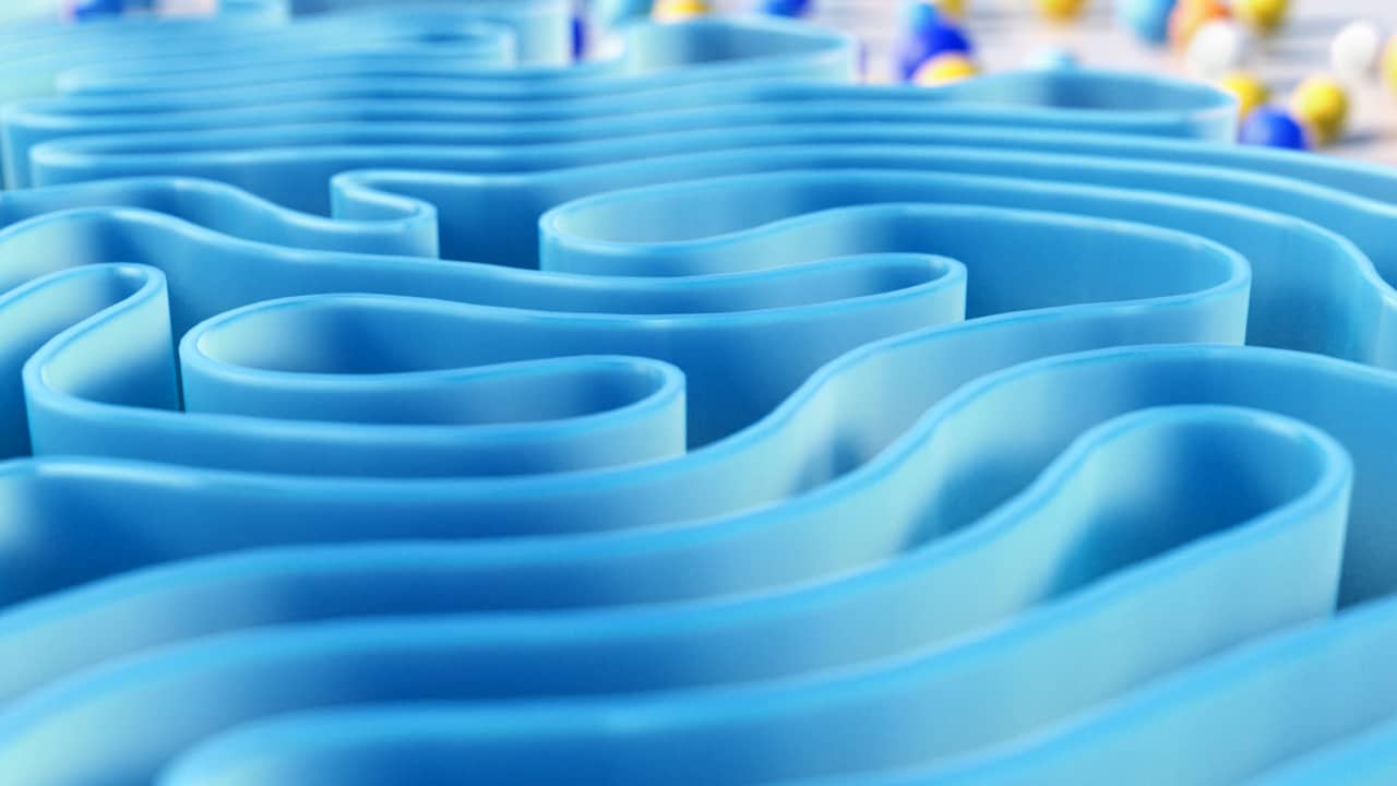 Cloth and particle simulation — ribbon — frame 02